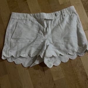 J Crew Women’s scalloped shorts